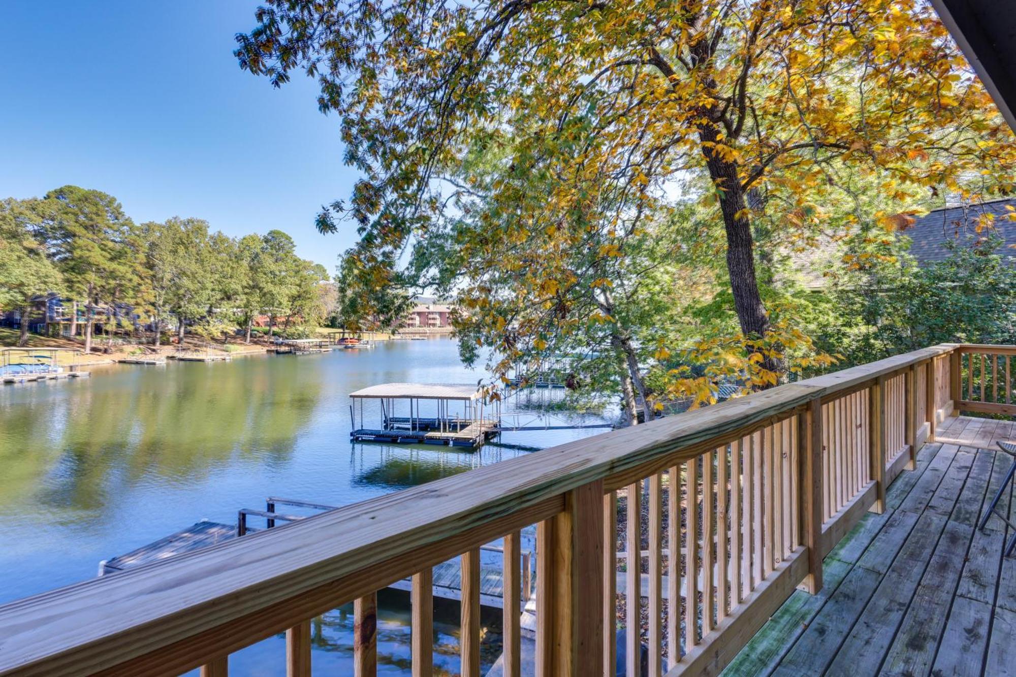 Lakefront Hot Springs Vacation Rental With Dock Bagian luar foto